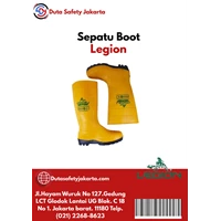 Sepatu Keselamatan Boot Merek Legion Kuning