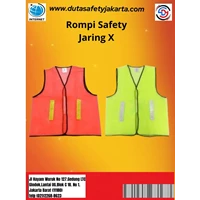 Rompi Safety Jaring X Warna Hijau