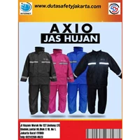 JAS HUJAN AXIO BAHAN PVC WARNA BIRU