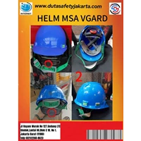 9. Helm Safety MSA Vgard SNI Terbaik Warna Biru Di Glodok