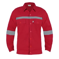 Baju Atasan Safety Warna Merah Merk IMJ