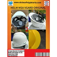 MSA VGARD SAFETY HELMET CENTER ORIGINAL WHITE