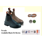 Safety shoes krushers nevada Hitam/Coklat 1