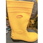 Leopard Boot Safety Shoes Yellow 8