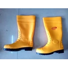 Leopard Boot Safety Shoes Yellow 1