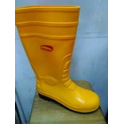 Leopard Boot Safety Shoes Yellow 6