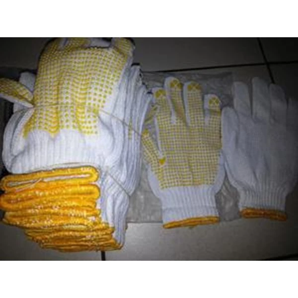 Yellow Spots Gloves 1 one