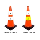 Traffic Cone 75 cm Flex Cone Traffic PVC Safety Base Orange Black Base 1