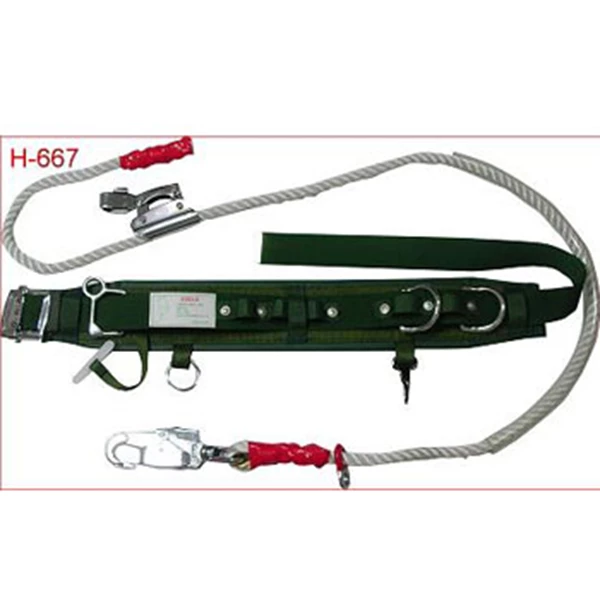 Sabuk Pengaman Tubuh ADELA H667 45mm wide Nylon belt 16mm x 2M Nylon rope