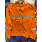 Baju Safety Xsis Lengan Panjang Warna Orange 2