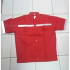 Baju Safety Xsis Lengan Pendek Warna Merah 5