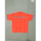 Orange Short Sleeve Safety Shirt 2