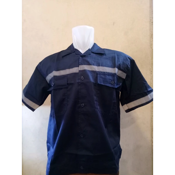 Dongker Blue Short Sleeve Safety Shirt