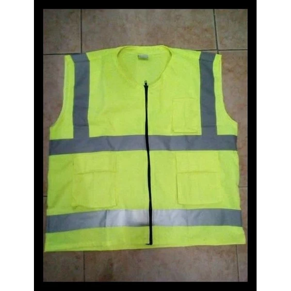 Safety Vest Green Material Highlighter Drill