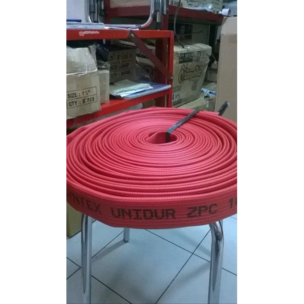 Syntex Unidur Fire Hose (RUBBER) 1.5 X 30 Meters With Coupling
