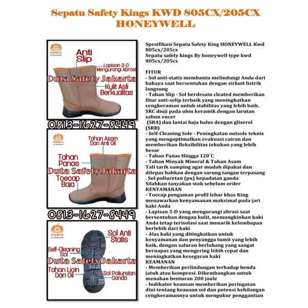 Kings Safety Shoes KWD 805CX/205CX HONEYWELL