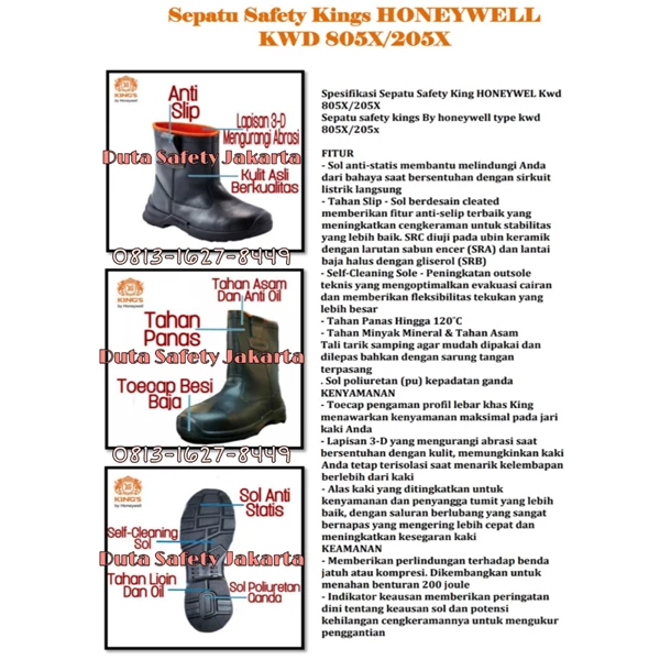 Sepatu Kings HONEYWELL KWD 805X/205X