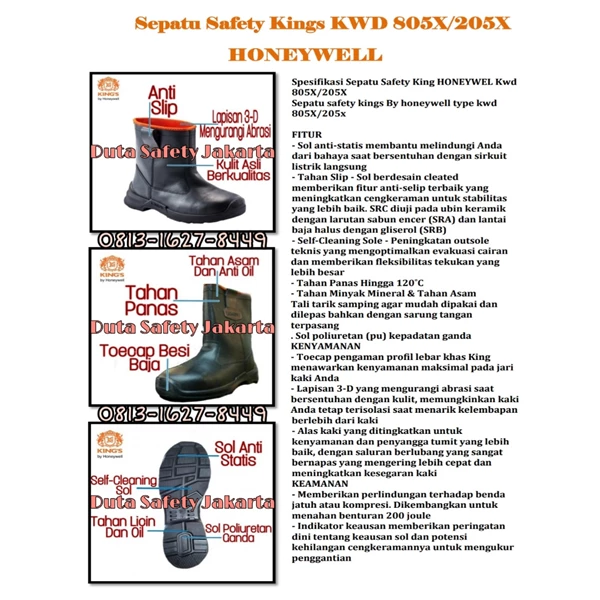 Sepatu Safety Kings KWD 805X/205X HONEYWELL
