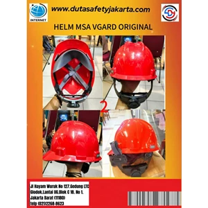 BL dhsg z  HELM SAFETY MSA VGARD ORIGINAL MERAH