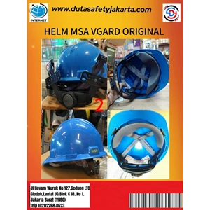w HELM SAFETY MSA ORIGINAL BIRU